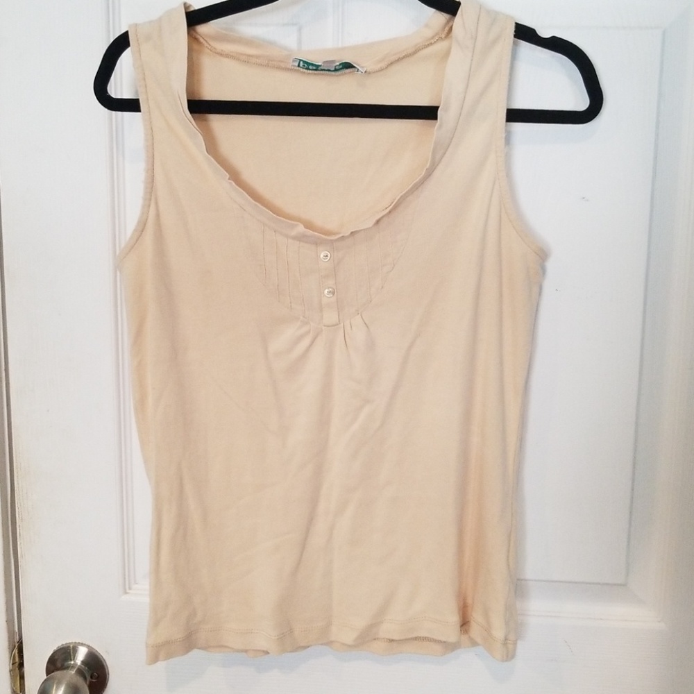 Beige sleeveless top